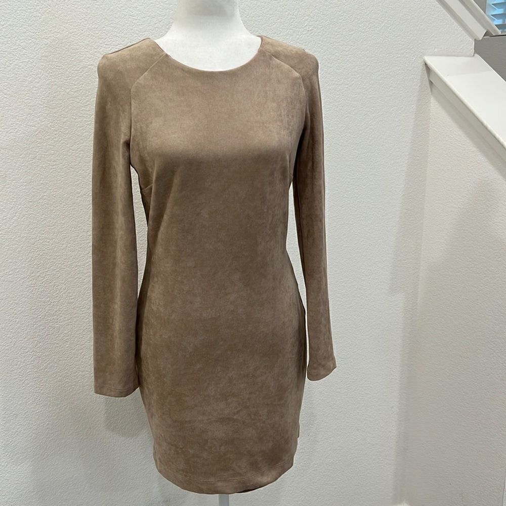 Bebe Faux Suede Mini Dress
